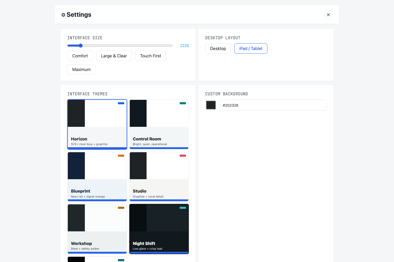 SlicerVault 9 theme and accessibility settings
